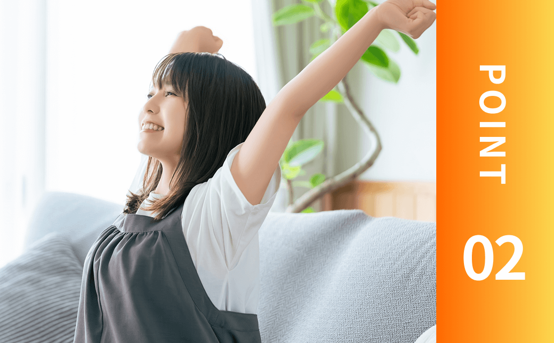 POINT01家中どこでもあたたかい！